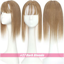 Echthaar Remy Toupet Clip In Damen  Topper Toupee  Haarteile Extensions Perücke