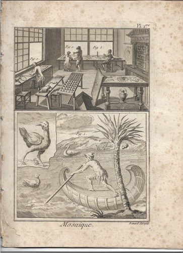 Denis diderot mosaïque setzer - denis,