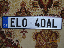 Autokennzeichen für Elektroautos Tschechien