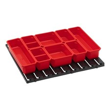 Qbrick System Container Set Nr. 6 Werkstattwand 39 x 35 cm mit 8 Behältern