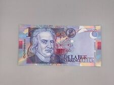DE LA RUE 1 Currency, Test Note, Newton, UNC Specimen CC Serie intaglio V.02