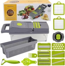 Gemüsehacker Schneider 14 in 1 Gemüse Zwiebel Salat Lebensmittel manuell Kartoffelhacker