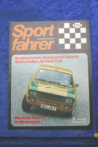 Sportfahrer autobianchi - sportfahrer, 2/75 autobianchi