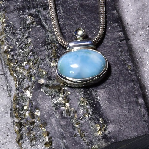 Larimar anhänger 925er - larimar, anhänger,