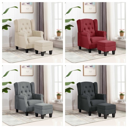 Sessel mit fußhocker stoff - sessel,