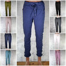 ♥️ Italy Joggpants Viele Farben Jogging Jogpants  Hose Stretch 36-40