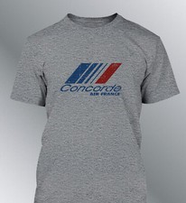 T-Shirt Concorde Air France Überschallflugzeug Vintage British Airways Abgenutzt