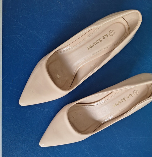 High heels beige - *gr.39*, beige-nude