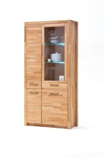 VITRINE KERNBUCHE MASSIVHOLZ