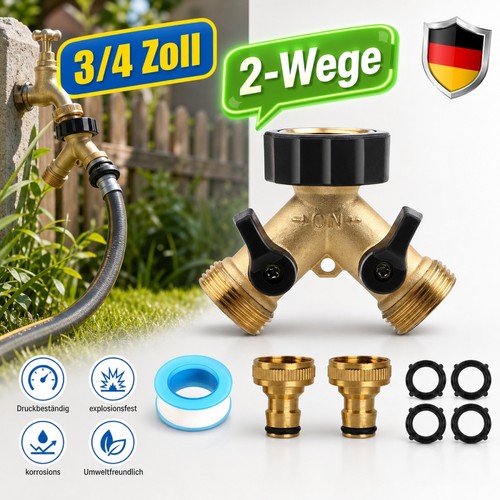 Wege messing wasserverteiler - 2-wege,