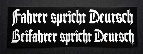 Fahrer beifahrer spricht - /beifahrer,