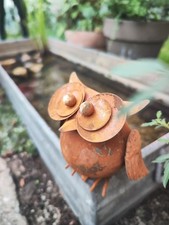 Eule Vogel Edelrost 3D