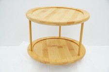 Etagere Bambusholz 2 Stöckig