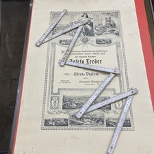 Ehren Diplom Ebersbach Schirgiswalde Weberei 1917 RAR