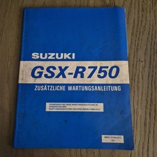 Suzuki GSX R 750 Ergänzung Werkstatthandbuch 09/1997