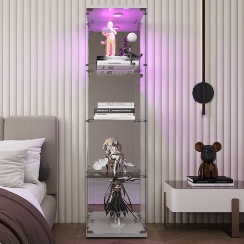Glas vitrinenschrank mit led - vitrinenschrank,
