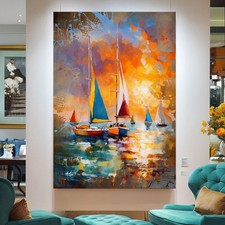 Leinwandbild Segelboote