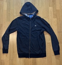 adidas Originals Kapuzen Pullover Hoodie M Dunkelgrau Anthrazit Herren TOP