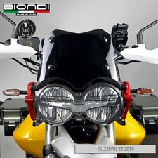 BLONDE NIEDRIGE WINDSCHUTZSCHEIBE SPORTRAUCH DUNKEL FÜR MOTO GUZZI V85 TT 2019