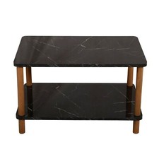 Couchtisch Marmoroptik Schwarz