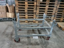 Palettenwagen verzinkt verschweisst Bremse Transportwagen Paletten Fahrgestell