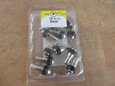 12 Stück Bodenträger für Glasplatten 5mm  eisen vernickelt / BWRegK3