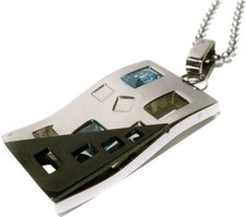 DESIGN DAMEN HERRENANHÄNGER EDELSTAHL MEHRFARBIG NEU