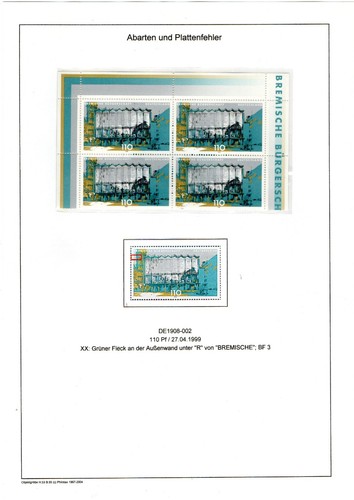 Abart plattenfehler brd de - ,