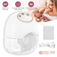 Milchpumpe Elektrisch Tragbar Freihändig Brustpumpe 4 Modi 12 Stufen Stillpumpe