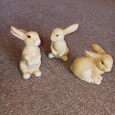 Hasen-Dreiergruppe Keramik