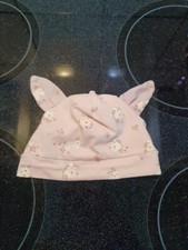 Rosane "Hasen" Mütze mit Ohren - Gr.68 - H&M - NEU