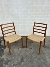 2x Set Moller Teak Stuhl Chair