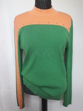 Coller Da.Marken Designer Strick Pullover Nieten Destroyed GR:42 NP:59,99⚠️s.Maß