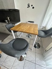 Bartisch Set 5 Tlg. Mit 4 Barstühlen, Esstisch und Sitzgruppe