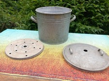 Alter Zink Einwecktopf | Kochtopf | Einkochtopf | Pflanztopf | Eimer Nr. 1