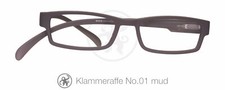 Klammeraffe Lesebrille 01 Schwarz Rot Blau Grün Alle Farben 1.00 - 3.50 mit Etui