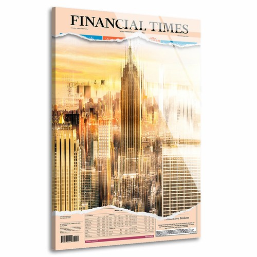 Acrylglas wand bild financial - acrylglas,