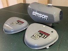 Simson Tankset Neu Mit Wirbel Enduro Staubgrau S51 Tank Seitendeckel Rahmen 
