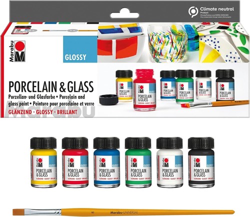 Marabu porzellan glasfarbe - &,