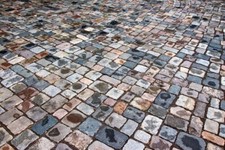 Pflastersteine rotbunt, gebraucht