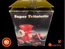 1970er Fleischwolf, Drehwolf mit Gebäck Vorsatz für Spritzgebäck Plastik OVP Ger