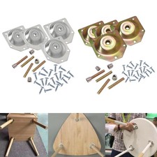 4 x Möbelbein-Montageplatten