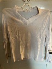 Vintage Canda Pulli Mit Perlen S Creme