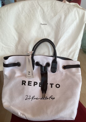 Repetto arabesq canvas tote - repetto,