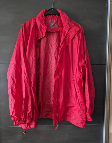 Damen regenjacke rot l - damen,