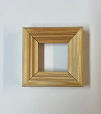 Miniatur Bilderrahmen Mini Wichtel Fotorahmen aus Holz Neu 6x6cm