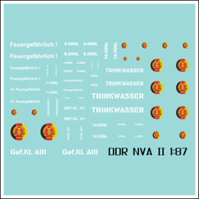Waterslide Decal 1:87 -  DDR