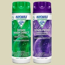 Nikwax Twin Down Wash direct/ Down Proof 2x300 ml Daunen Pflegemittel
