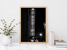 Neon Parkplatz Druck |
