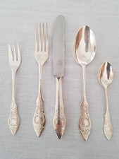 71 Teile Ostfriesenmuster Besteck 12 Personen 90er Silber Hanseat